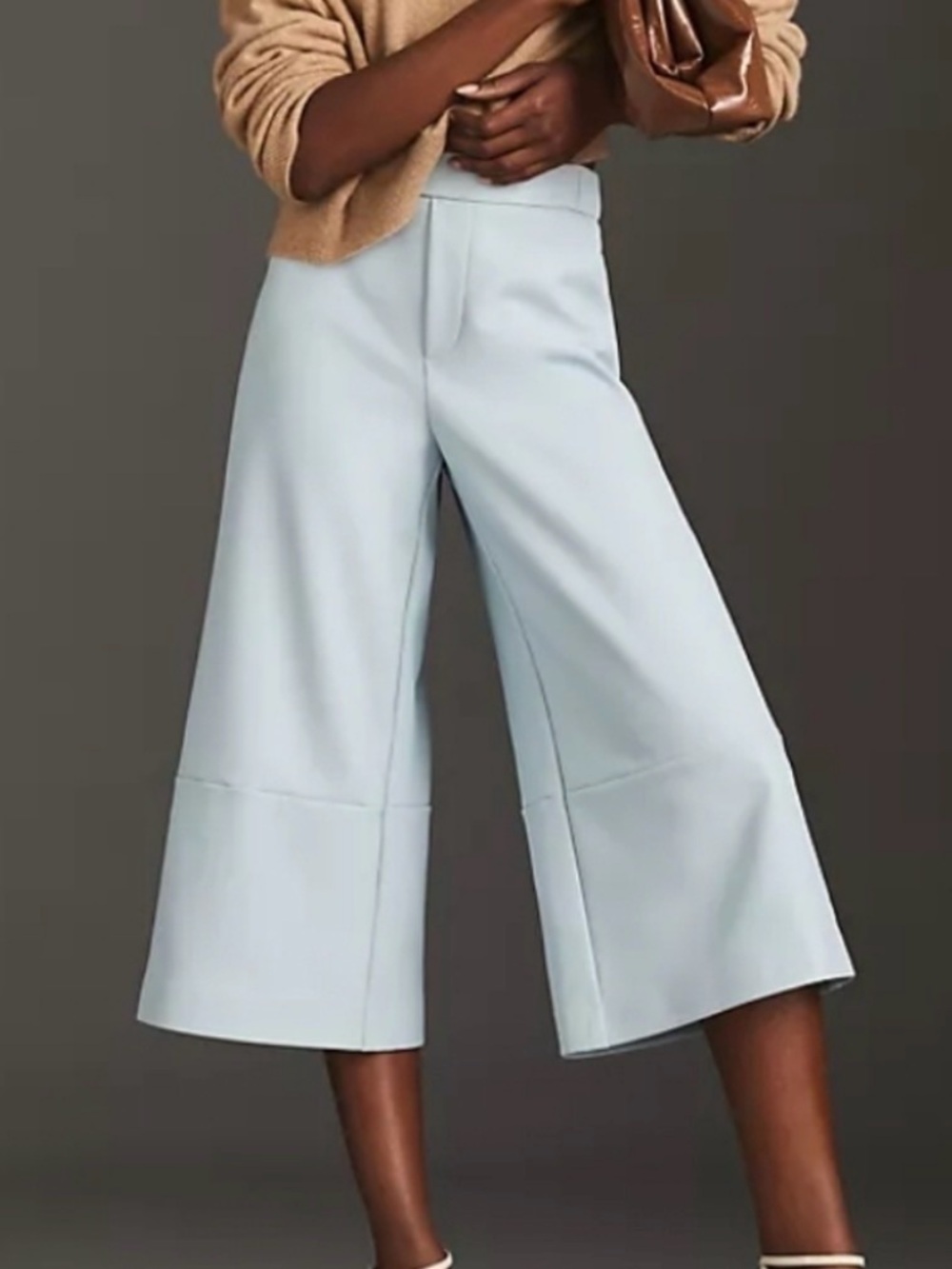 Maeve "The Colette" Wide Leg Pants Vegan Leather